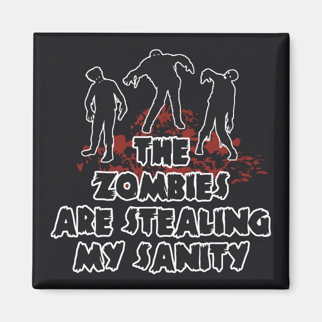 Zombies custom colour magnet (Front)