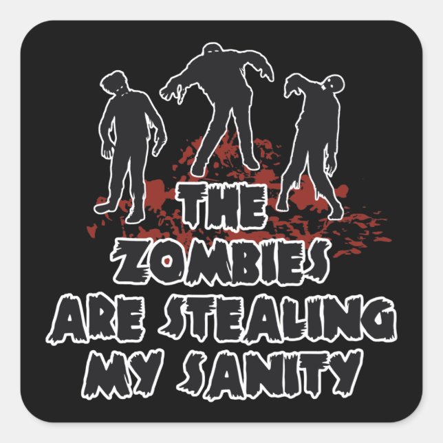 Zombies custom colour stickers (Front)