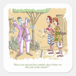 Zombies Dress Better stickers