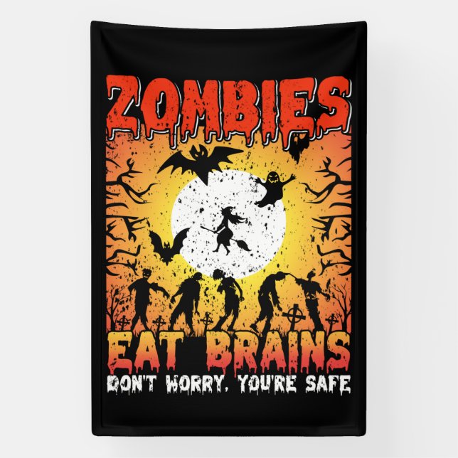 Zombies Eat Brains  Banner (Vertical)