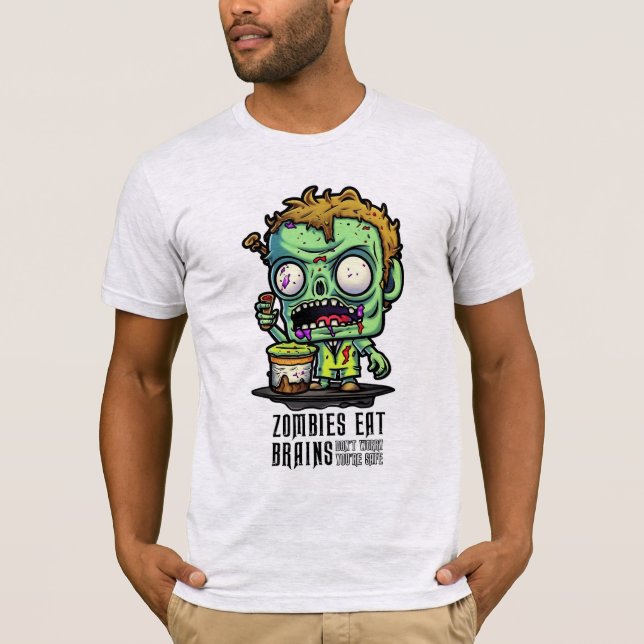 Zombies Eat Brains T-shirt (Front)