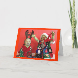 Zombies eat elf - Holiday Card