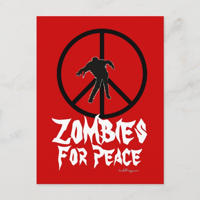 Zombies For Peace Postcard (Front)
