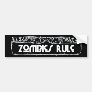 "Zombies Rule" Bumper Sticker