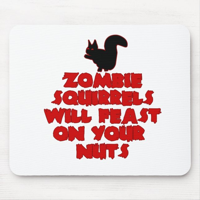 ZombieSquirrelpng Mouse Pad (Front)