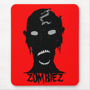 ZOMBIEZ BLK. & RED MOUSE PAD