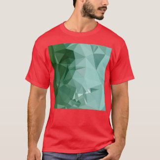 Zomp Green Abstract Low Polygon Background T-Shirt