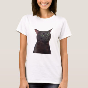 Zoned Out Cat, Black Cat Zoned Out Meme T-Shirt