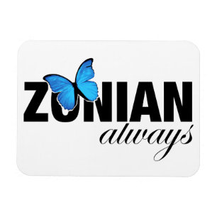 Zonian Always with Butterfly Magnet