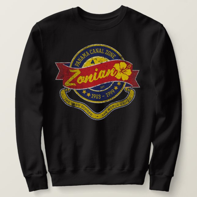 Zonian, Panama Canal Zone, CZ Sweatshirt (Design Front)