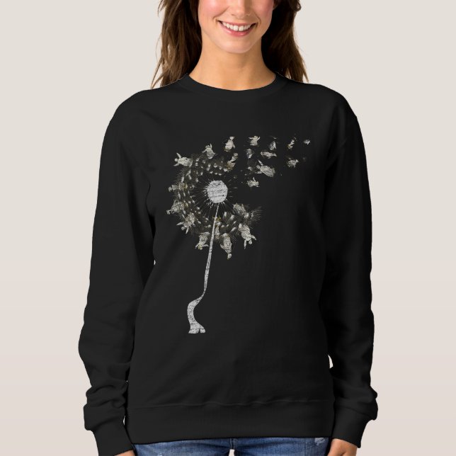 Zoo Animal Antarctica Bird Cute Penguin  Dandelion Sweatshirt (Front)
