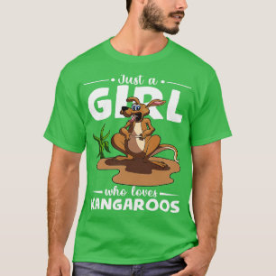 Zoo Animal Australia Just A Girl Who Loves Kangaro T-Shirt