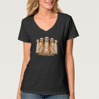 Zoo Animal Cute Meerkats Africa Safari Meerkat T-Shirt