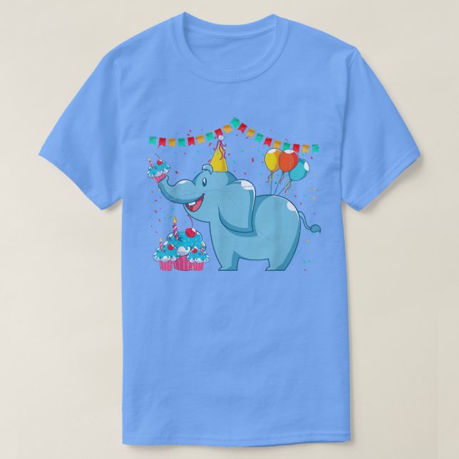 Zoo Animal Lover Kids Birthday Party Cute Africa E T-Shirt (Design Front)