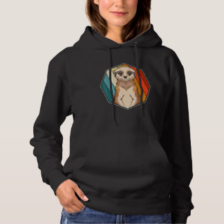 Zoo Animal Meerkat  Africa Safari Retro Meerkat 1 Hoodie
