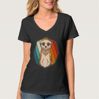 Zoo Animal Meerkat  Africa Safari Retro Meerkat 1 T-Shirt