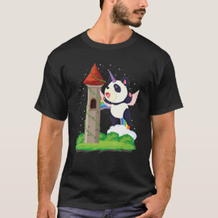Zoo Animal Rainbow Pandacorn Magical Fairytale Uni T-Shirt