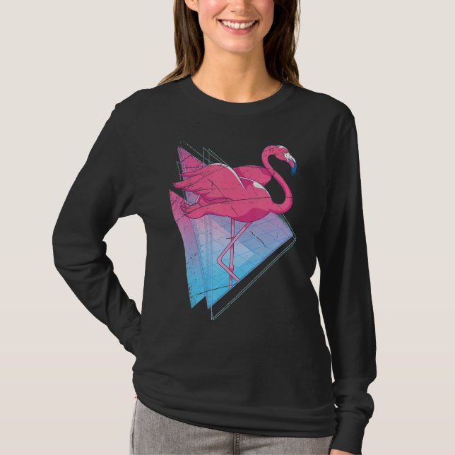 Zoo Animal Tropical Bird 80s Vaporwave Aesthetic F T-Shirt (Front)