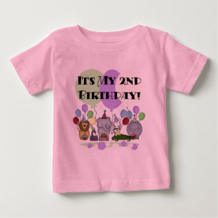 Zoo Animals 2nd Birthday Tshirts and Gifts