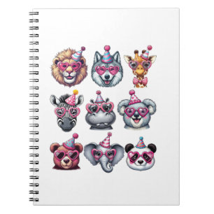 Zoo Animals Birthday Party Wildlife Lovers Boys Gi Notebook