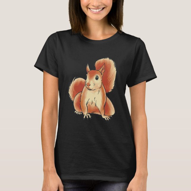 Zoo Animals Children's Squirrel T-Shirt (Front)