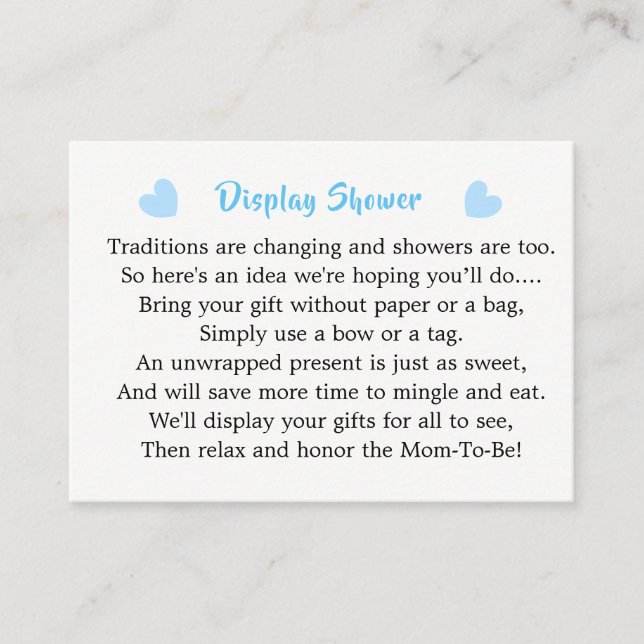 Zoo Animals Cute Baby Shower Display Shower Enclosure Card (Front)