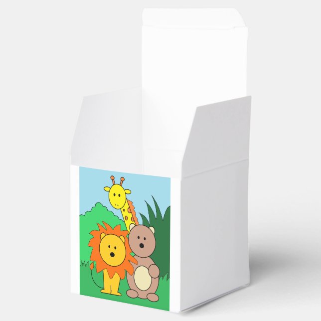 "Zoo Animals" Favour Boxes (Opened)