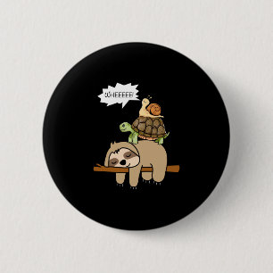 Zoo animals gift snail turtle sloth performance  6 cm round badge