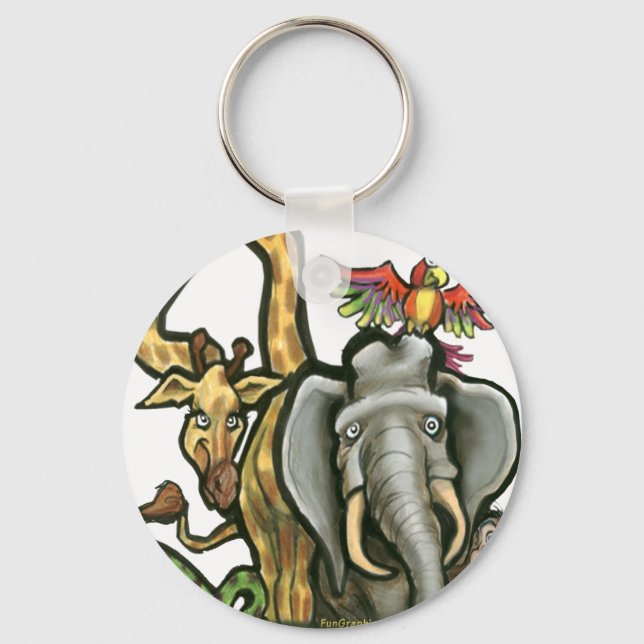 Zoo Animals Key Ring (Front)