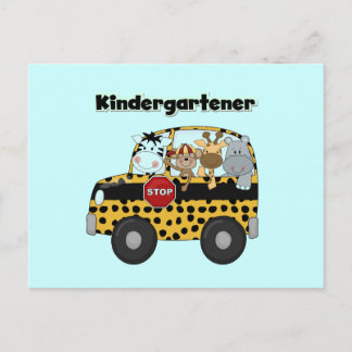 Zoo Animals Kindergartener Postcard