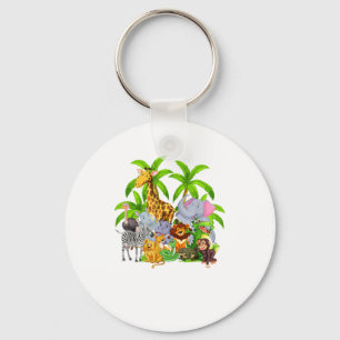 Zoo Animals Safari Wildlife Birthday Party A Day A Key Ring