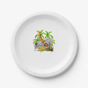 Zoo Animals Safari Wildlife Birthday Party A Day A Paper Plate