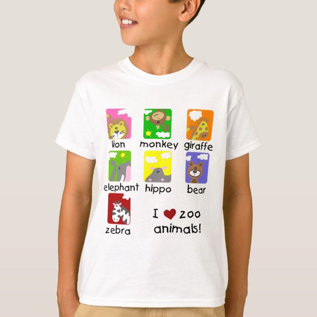Zoo Animals Tshirts and Gifts (Front)