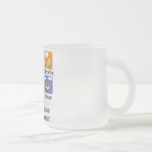 Zoo Animals Tshirts and Gifts Frosted Glass Coffee Mug