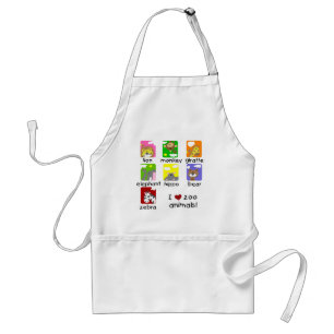Zoo Animals Tshirts and Gifts Standard Apron