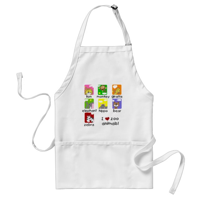 Zoo Animals Tshirts and Gifts Standard Apron (Front)