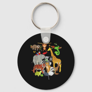 Zoo Animals Wildlife Birthday Party Zoo Day 26 Ani Key Ring