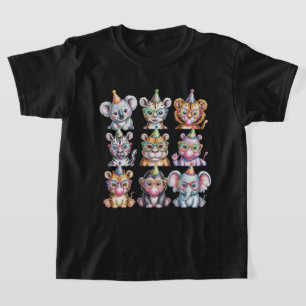 Zoo Animals Wildlife Birthday Party Zoo Day T-Shirt