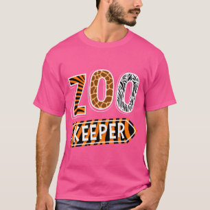 Zoo Animals Wildlife Party Zookeeper girl T-Shirt