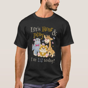 Zoo Animals Zookeeper Outfit 12th Birthday Party S T-Shirt