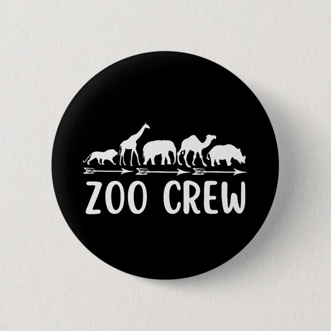 Zoo Crew 6 Cm Round Badge (Front)