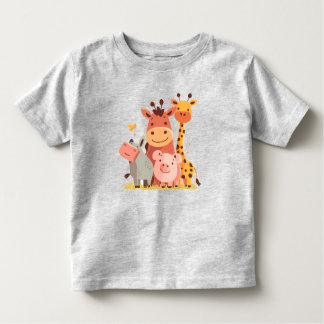 Zoo Crew Cuddles – Adorable Animal Parade Baby Toddler T-Shirt