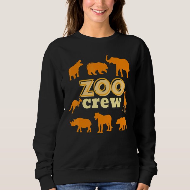 Zoo Crew Safari Animals African Family Vacation Su Sweatshirt (Front)