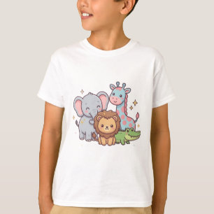 Zoo Cute Animal Kawaii Child Fun Wilds Safari Trip T-Shirt
