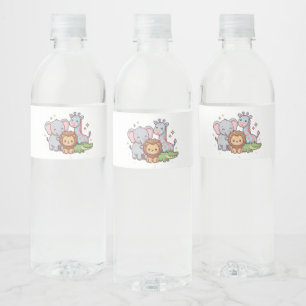 Zoo Cute Animal Kawaii Children Wild Safari Fun Water Bottle Label