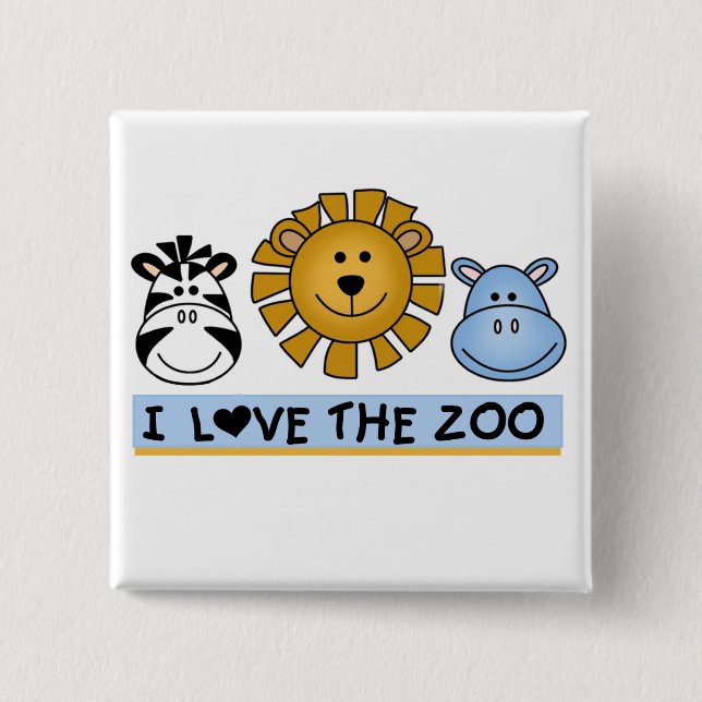 Zoo Friends 15 Cm Square Badge (Front)