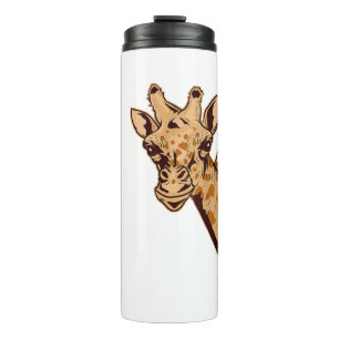 Zoo Giraffe Animal - African Savanna Zookeeper Saf Thermal Tumbler