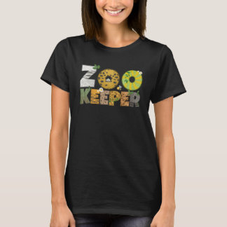 Zoo Keeper African Savanna Wildlife Animal Print T-Shirt