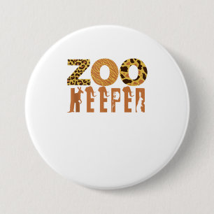 Zoo Keeper Animal Love Art Jungle Safari Exp 7.5 Cm Round Badge