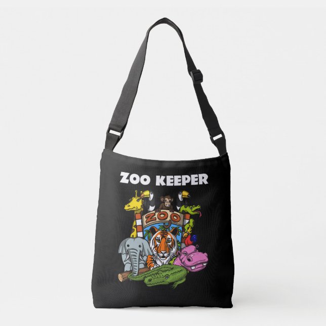 Zoo Keeper Animal Lover Party Crossbody Bag (Front)
